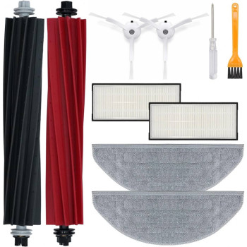 Set accesorii pentru Roborock S8 / S8+ / S8 Pro Ultra cu perii albe