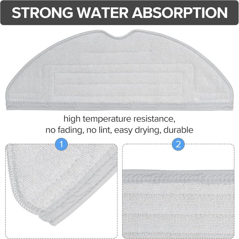 Ștergătoare de mop originale pentru Roborock S7 / S8 GRI Vibrarise 1.0 Ștergătoare de mop originale pentru Roborock S7 / S8 GRI Vibrarise 1.0