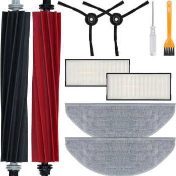 Set accesorii pentru Roborock S8 / S8+ / S8 Pro Ultra cu perii negre